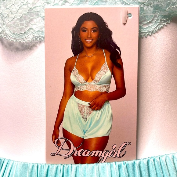 NEW- DREAMGIRL 2PC MINT LINGERIE SET SIZE SMALL - Picture 2 of 11